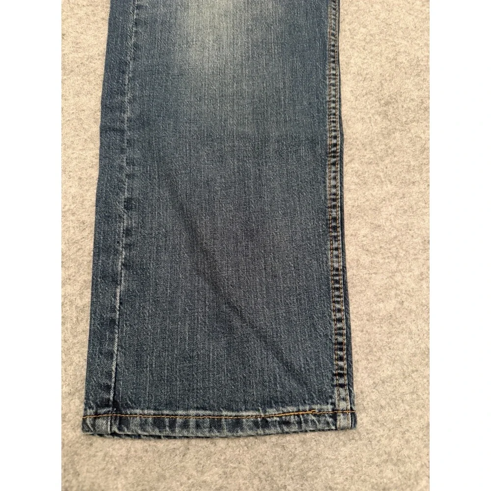 Levi's 505 Jeans Mens 38x32 Blue Regular Fit Straight Leg Stretch Denim Pants